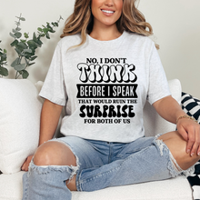  Think before I speak