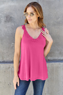  Basic Bae Full Size Lace Detail V-Neck Cutout Cami