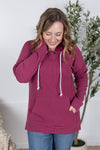 IN STOCK Kacey Ribbed Hoodie - Mulberry