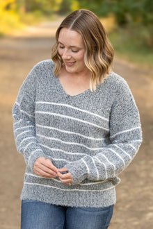  IN STOCK Cozy Striped Sweater - Black