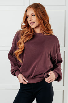 Beyond the Basics Pullover in Eggplant