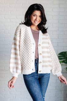  Check That Line Cardigan