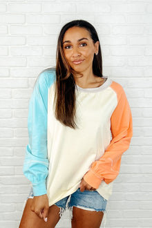  Color Me Confused Color Block Top
