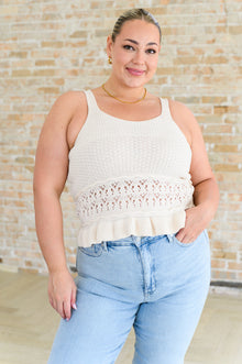  Day Dancing Ruffle Knit Tank Top