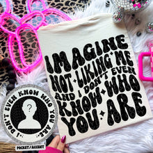  Imagine not liking me and I don’t even know who you are comfort colors Tshirt