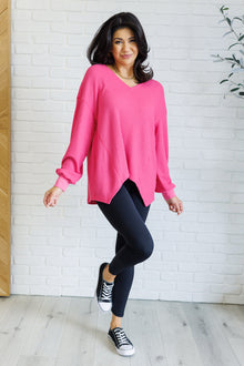  Good Things Are Coming V-Neck Top in Pink