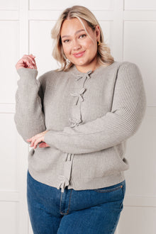  I Don't Know Why Bow Front Cardigan