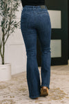 Jada High Waist Flare with Patch Pockets