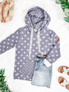 IN STOCK Hailey Pullover Hoodie - Slate Purple Floral