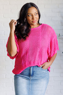  Rather Eventful Open Knit Top