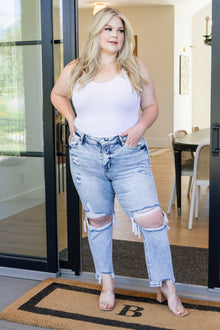  Rizzo High Rise Crop Straight Jeans