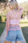 Pink Lace Embrace Top