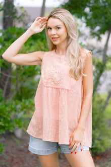  Melon Muse Embroidered Tank