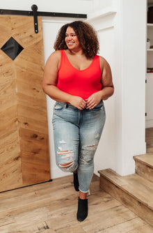  Stay Easy Tank In Cherry