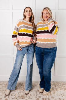  Wave After Wave Striped Sweater