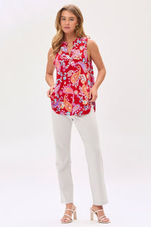  Dear Scarlett Lizzy Tank Top in Red
