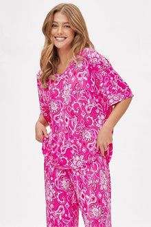  Dear Scarlett Cabana Set in Hot Pink