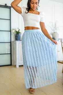  Cascading Ruffles A-Line Skirt