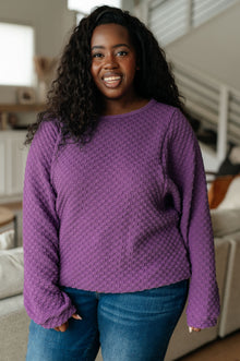  Thought It Over Textured Pullover