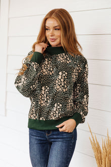  Where Are We Going Mock Neck Pullover