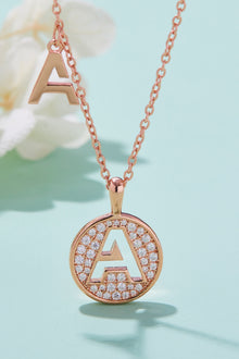  Moissanite A to J Pendant Necklace
